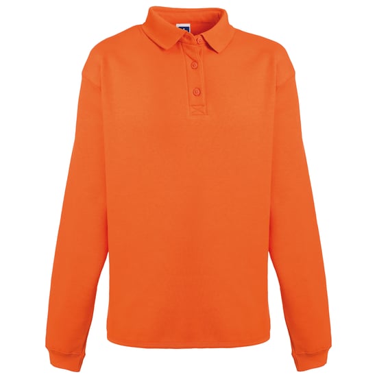 Russell Europe Herren Heavy Duty Kragen Sweatshirt (Orange) - Image 1