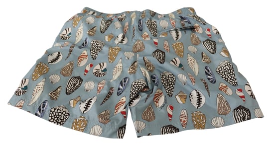 Dolce & Gabbana Hommes Blue Seashell Beachwear Swimwear Shorts - Image 5