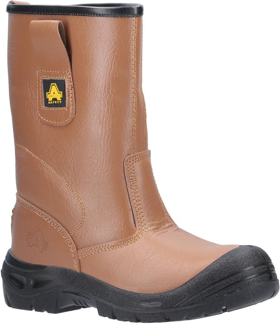 Amblers Unisex Sicherheit Wasserabweisender Rigger-Stiefel Tan - Image 1