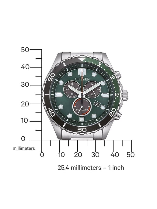 Citizen Of Sporty Aqua Herren Silberuhr AT2561-81X - Image 4