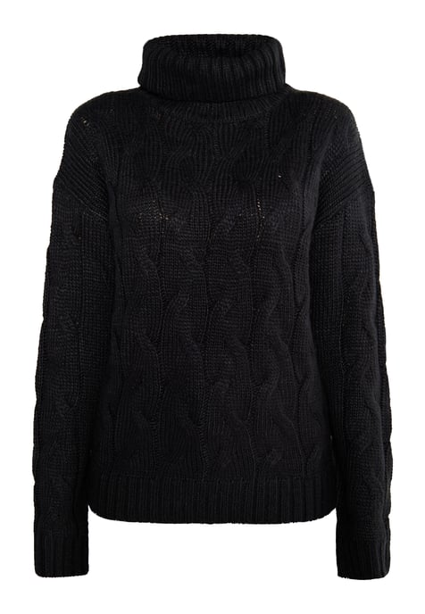 Mymo Strickpullover Damen schwarz - Image 1