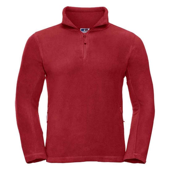Russell - Fleece-Oberteil mit kurzem Reißverschluss für Herren - Für Außen (Rot) - Image 1