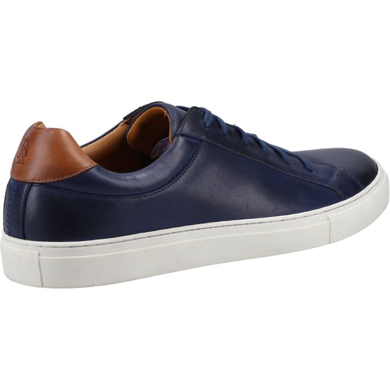 Hush Puppies Colton Leder Herren Navy Turnschuhe - Image 2