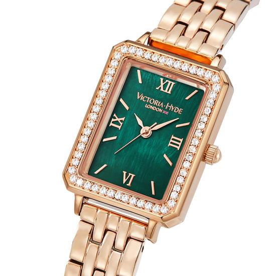 Victoria Hyde Westminster Rose Gold Grün Diamant Detail Damenuhr - Image 5