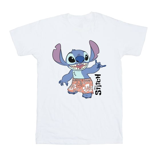 Disney Mädchen Lilo & Stitch Bermuda-Shorts T-Shirt aus Baumwolle (Weiß) - Image 1