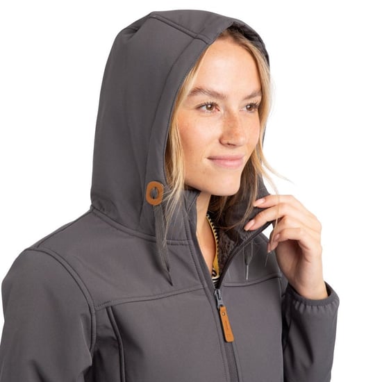 Trespass Womens/Ladies Kristen Longer Length Hooded Waterproof Jacket (Carbon)