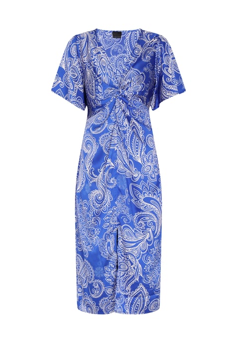 Dreimaster Kleid Damen Weiss Flieder - Image 1