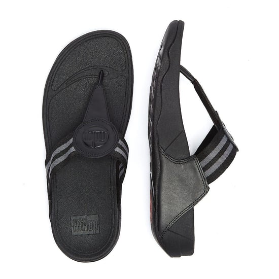 Fitflop Walkstar Webbing Womens Flip Flops - (Schwarz) - Image 6