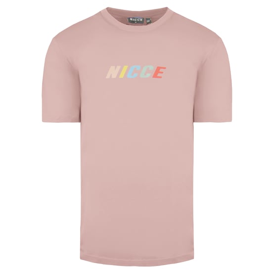 Nicce Round Neck Short Sleeve Pink Mens Myriad T-Shirt 211 1 09 09 0339