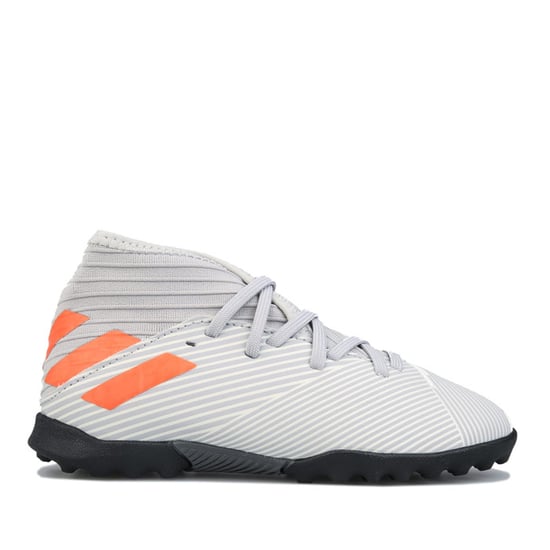 Boy's adidas Children Nemeziz 19.3 Turf Football Boots in Grey