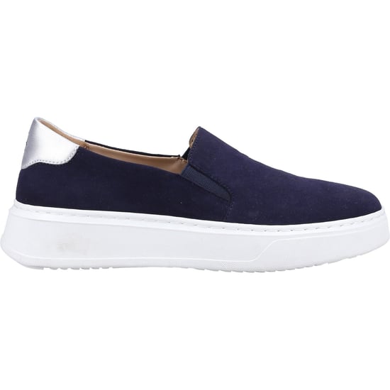 Hush Puppies Corinne Leder Damen Navy Turnschuhe - Image 4