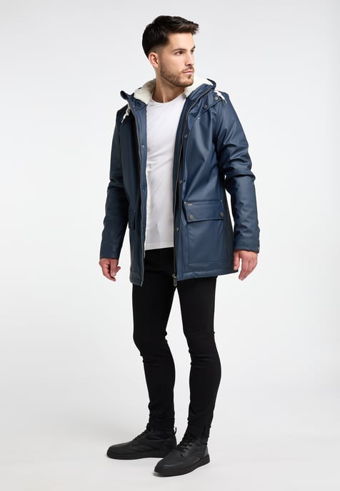 ICEBOUND Regenjacke mit Teddyfutter Herren Marine - Image 4