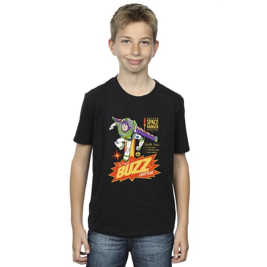 Disney Boys Toy Story Buzz Lightyear Space T-Shirt (Black)