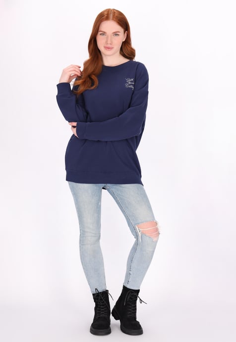 Dreimaster Sweatshirt Damen Marine - Image 2