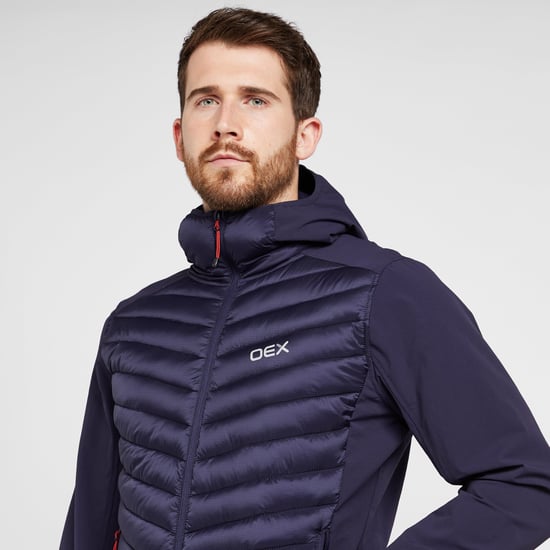 OEX Men's Water Repellent Ulsta Hybrid Full Zip Jacket with Thinsulatesynthetic Insulation