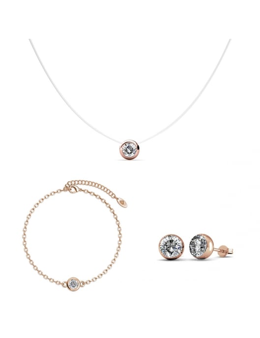 Mond Set - Rose Gold und Kristall - Image 1