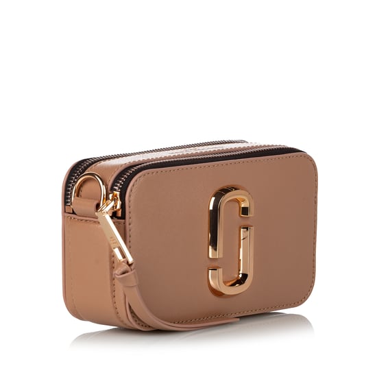 Vintage Marc Jacobs Small Snapshot Leather Crossbody Bag Brown