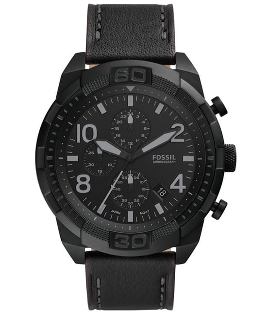 Fossil Bronson Schwarz Herren Armbanduhr FS5874 - Image 1