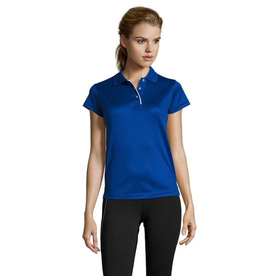 SOLS Womens/Ladies Performer Kurzarm-Pique-Poloshirt (Königsblau) - Image 3