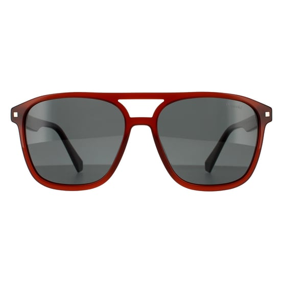 Polaroid Aviator Herren Braun Grau Polarisiert - Image 1