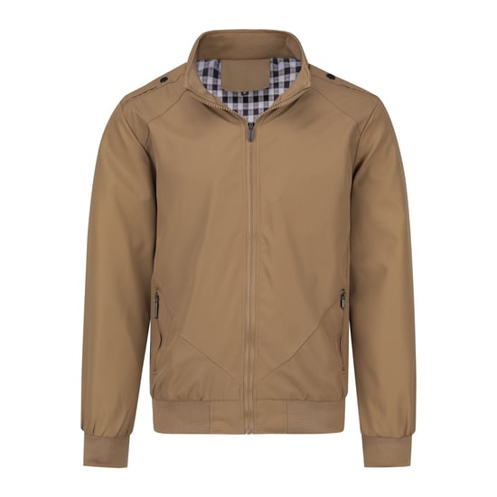 Herren Bomberjacke mit Stehkragen, ¨¹bergangsjacke f¨¹r den Herbst, l?ssige Sportjacke Khaki - Image 2