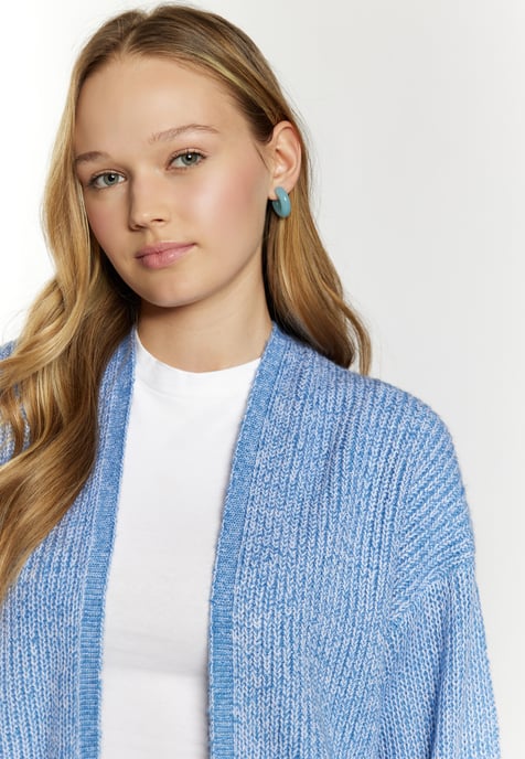 Mymo Strickcardigan Damen Himmelblau - Image 5