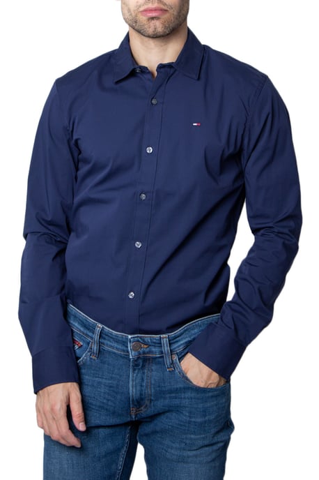 Tommy Jeans Overhemden Slim Fit Stretch Blue