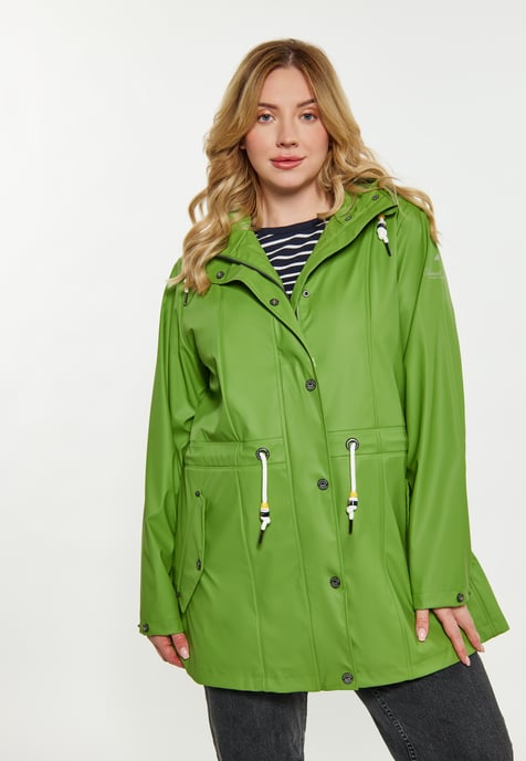Schmuddelwedda Curvy Regenmantel Damen hellgrün - Image 3
