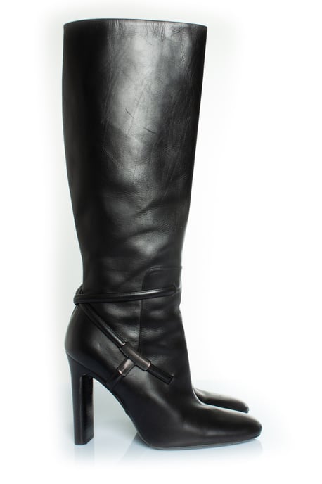 Lederstiefel mit T-Riemen - Image 5