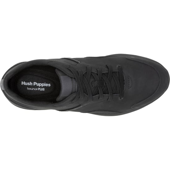 Hush Puppies The Good Leder Herren Schwarz Turnschuhe - Image 4