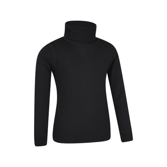 Mountain Warehouse Childrens/Kids Talus Roll Neck Long-Sleeved Top (Black)