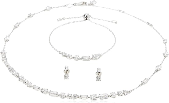 Swarovski 'Mesmera' Damen Schmuckset aus Metall: Armband + Ohrringe + Halskette - Silber 5665877 - Image 1