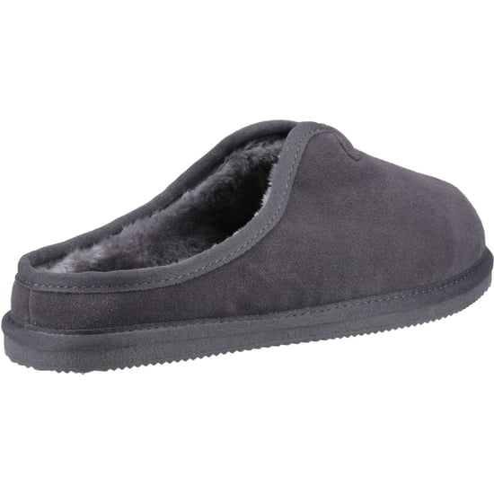 Hush Puppies Conrad Wildleder Herren Pantoffeln Grau - Image 2