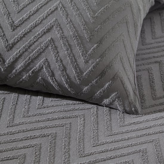 Minimalistisches Chevron-Zickzack-Tuft-Bettbezug-Set - Image 3