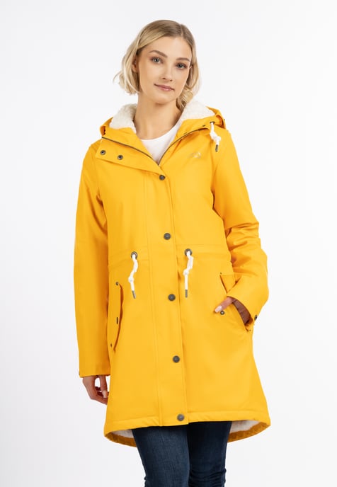ICEBOUND Regenmantel mit Teddyfutter Damen Sonnengelb - Image 2