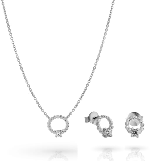 Orphelia 'Premium' Damen-Set aus 925er Sterlingsilber: Halskette + Ohrringe – Silber SET-7562 - Image 1