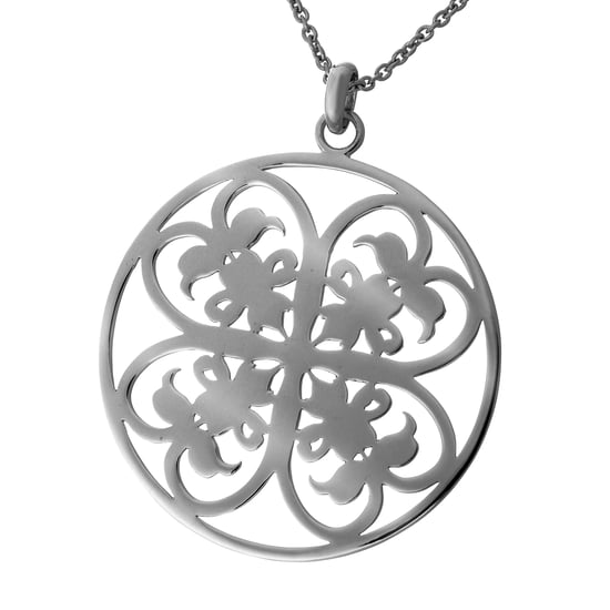 Orphelia Damen 925 Sterling Silber Set: Halskette-Anhänger + Ohrringe - Schwarz SET-6035/3 - Image 3