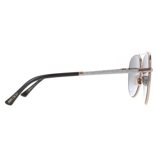 Jimmy Choo Aviator Damen Gold Schwarz Dunkelgrau Verlauf DEVAN/S - Image 4