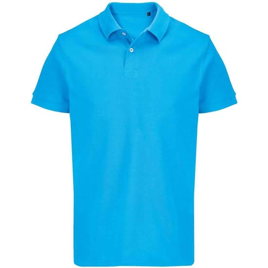 SOLS - "Pacific" Poloshirt Doppelnähte für Herren/Damen Unisex (Aquablau) - Image 1