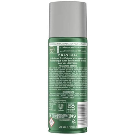 Brut Men's Original Long-Lasting Anti-Perspirant Deodorant 200ml, 6 Pack