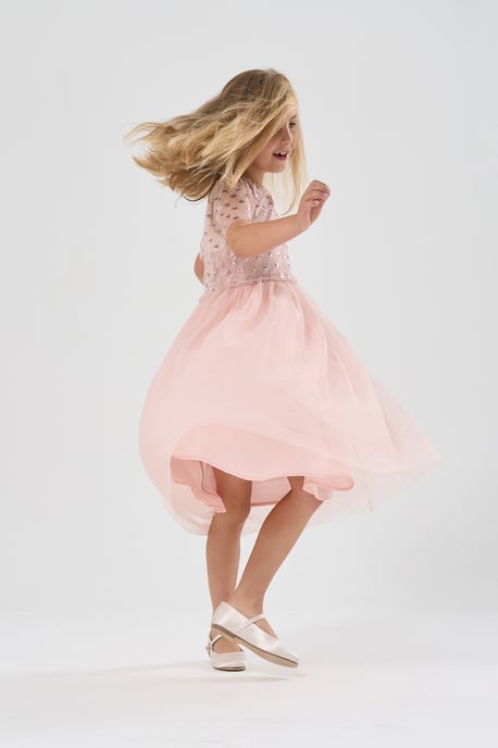 Cluster Sequin Waterfall Dress
