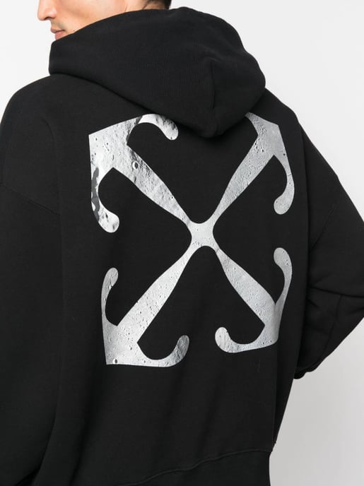 Off-White Lunar Arrow Skate Hoodie in Schwarz