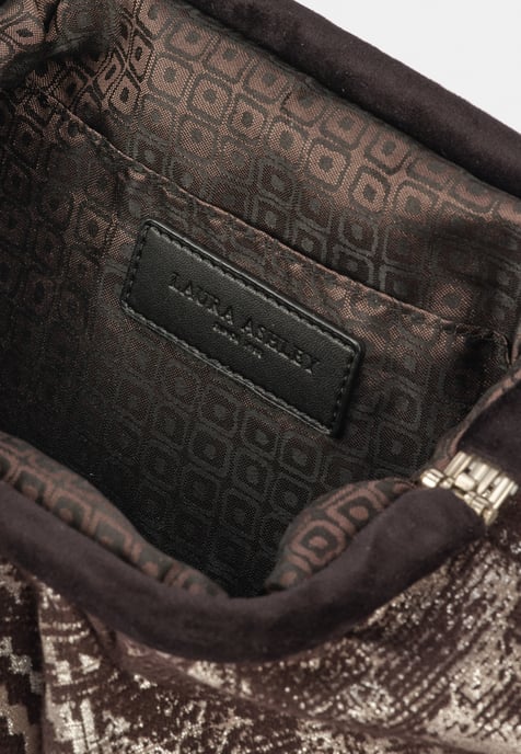 Laura Ashley – Schwarz-Silberfarbene Beuteltasche - Image 2