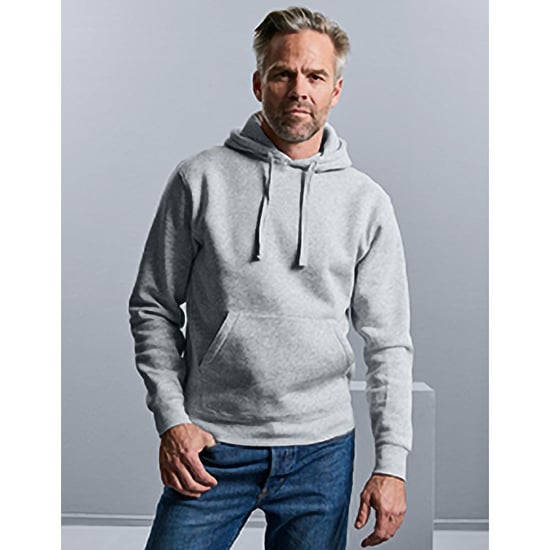 Russell Authentic Kapuzenpullover / Kapuzensweater / Hoodie (Grau) - Image 4