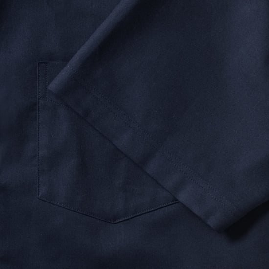 Russell Collection Herren-Kurzarmhemd aus pflegeleichtem Oxford (Bright Navy) - Image 4