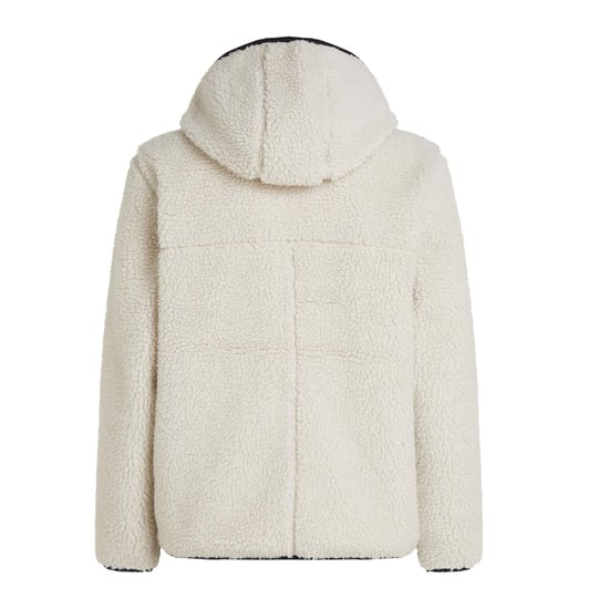 Men's Tommy Hilfiger Regular Badge Teddy Cardigan in Cream