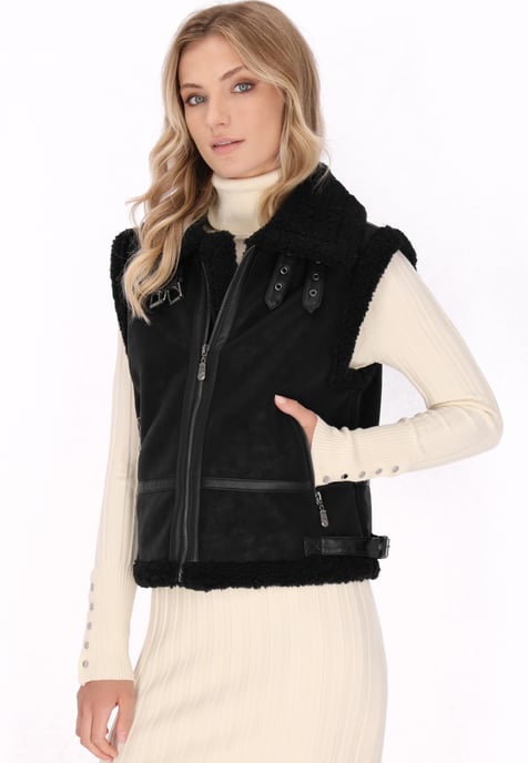 Dreimaster Weste Damen Schwarz - Image 3