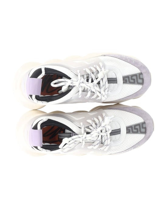 Versace Chain Reaction Sneaker aus weißem Leder - Image 6