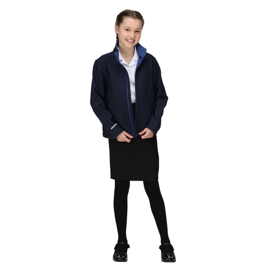 Regatta Childrens/Kids Ablaze 2 Layer Soft Shell Jacket (Navy/New Royal)