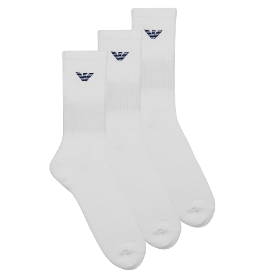 Emporio Armani CC300 Herren Crew Socken Alltag Sport Baumwolle 3er Pack Trainer Socken - Image 5